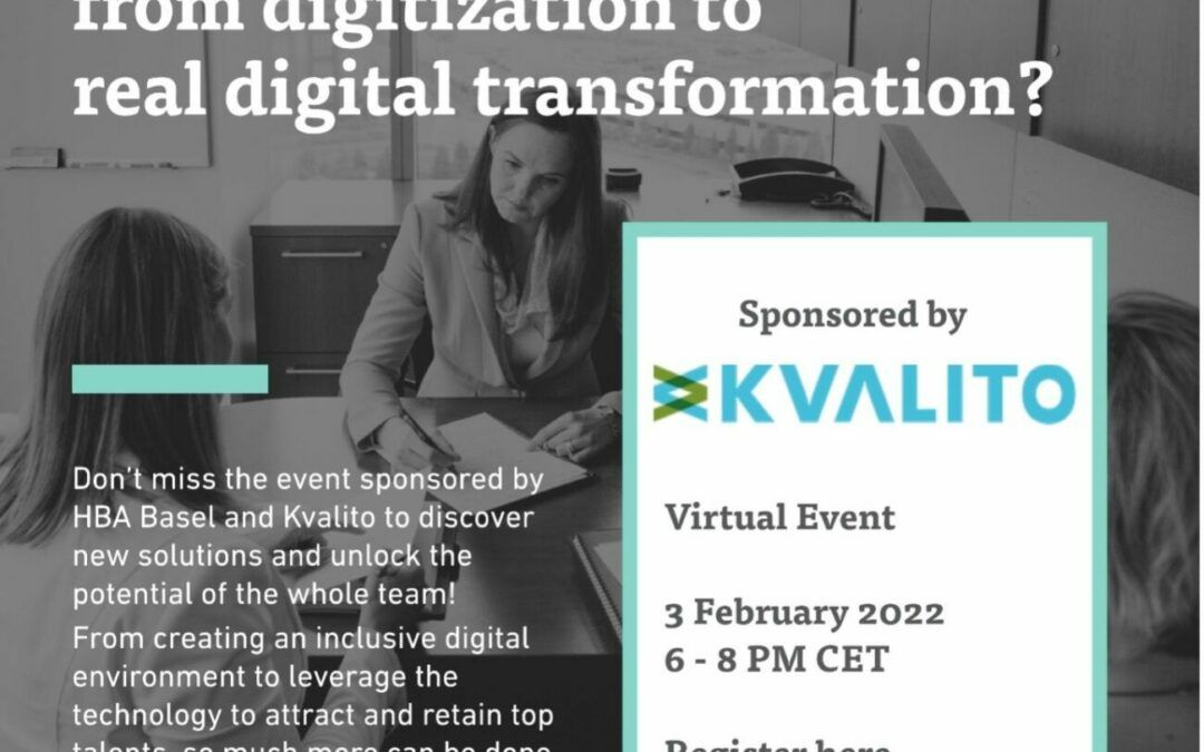 Join us at the HBA and KVALITO Event – From Digitization to Digital Transformation; Solutions for more Inclusive Decision-making