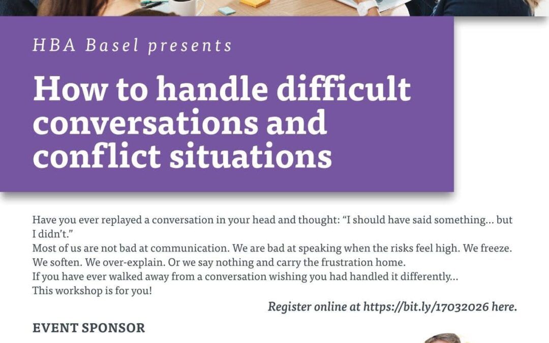 HBA x KVALITO presents “How to handle difficult conversations and conflict situations”