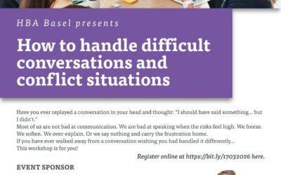 HBA x KVALITO presents “How to handle difficult conversations and conflict situations”